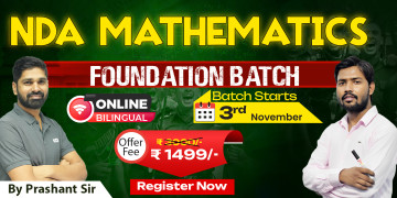 NDA Maths (1 Year) Foundation Batch
