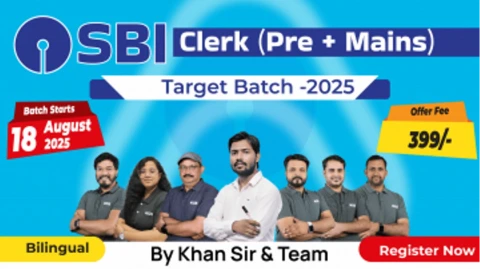 SBI CLERK (Pre + Mains) Target batch 2025