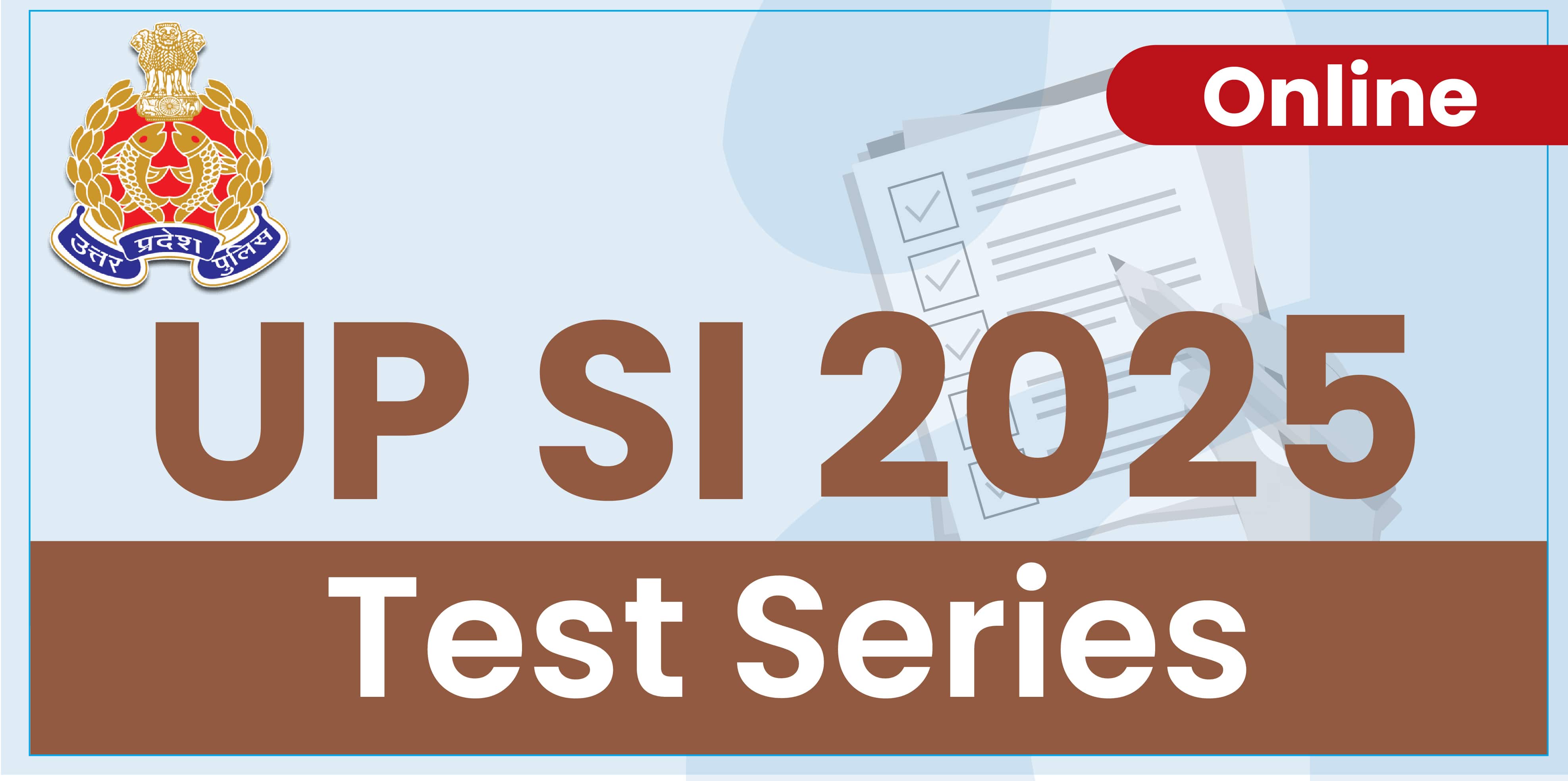 UP SI Mock Test Series 2025