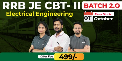 RRB JE CBT-II (Electrical) Batch 2.0