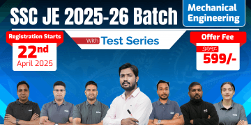 SSC JE Mechanical Engineering Batch 2025-26