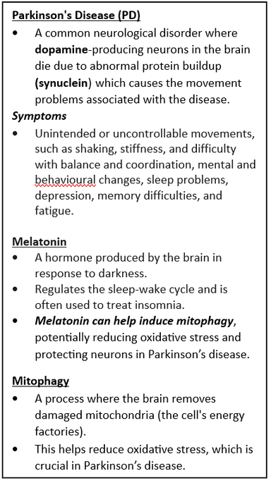 Nano-Formulation of Melatonin for Parkinson's Disease Treatment