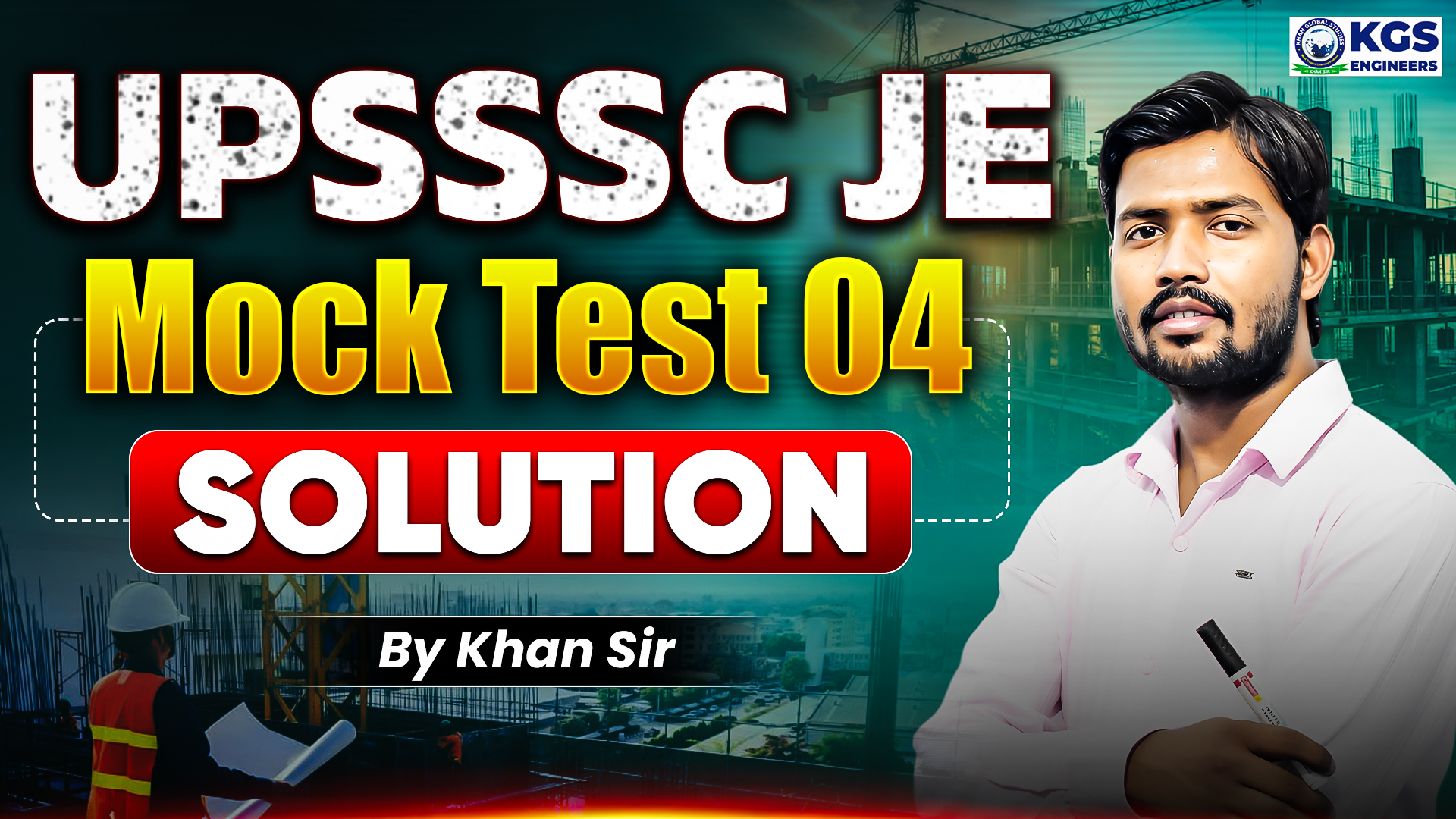 UPSSSC JE 2024 Mock Test 04 Solution